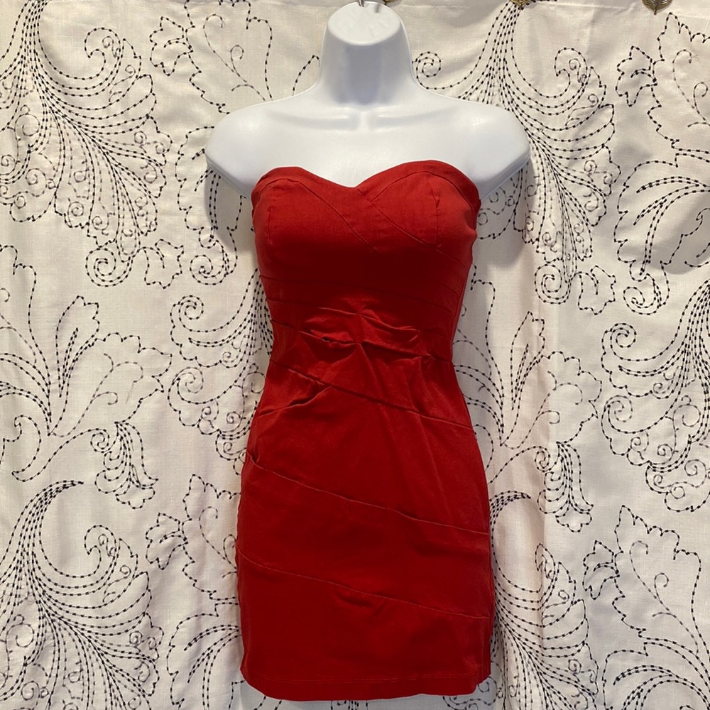 Emerald Sundae Women’s Red Strapless Dress Size 3